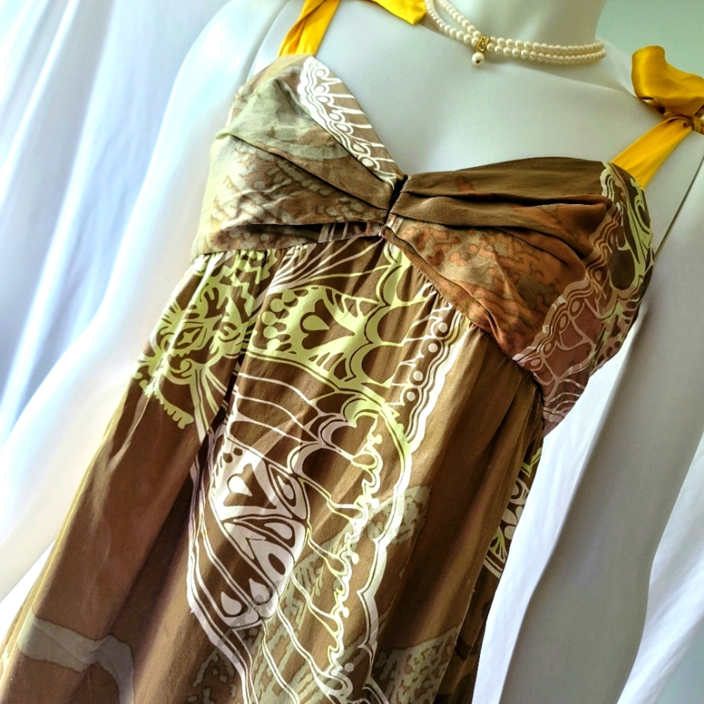 New Look Silk Asymmetrical Dress Size UK 12